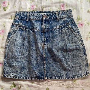 Acid denim skirt ! Vintage look